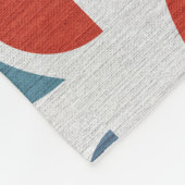 Helle geometrische Retro Abstraktes Mitteljahrhund Fleecedecke (Ecke)