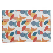 Helle geometrische Retro Abstraktes Mitteljahrhund Kissenbezug (Vorderseite-Rechts)