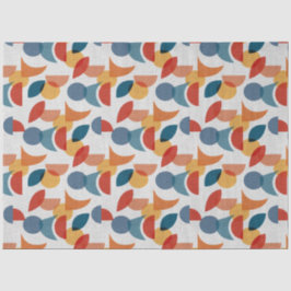 Helle geometrische Retro Abstraktes Mitteljahrhund Seidenpapier