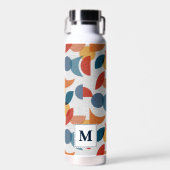 Helle geometrische Retro Abstraktes Mitteljahrhund Trinkflasche (Vorne)