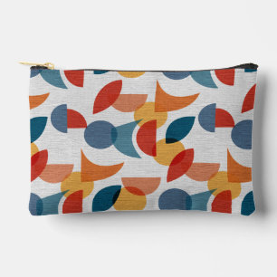 Helle geometrische Retro Abstraktes Mitteljahrhund Zubehörtasche