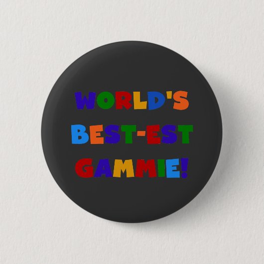 Helle Geschenke des Gut-est Gammie der Welt Farb Button (Vorderseite)