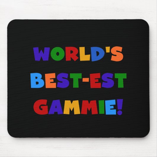 Helle Geschenke des Gut-est Gammie der Welt Farb Mousepad (Vorne)