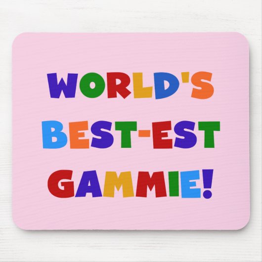 Helle Geschenke des Gut-est Gammie der Welt Farb Mousepad (Vorne)