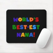Helle Geschenke des Gut-est Nana der Welt Farb Mousepad (Mit Mouse)