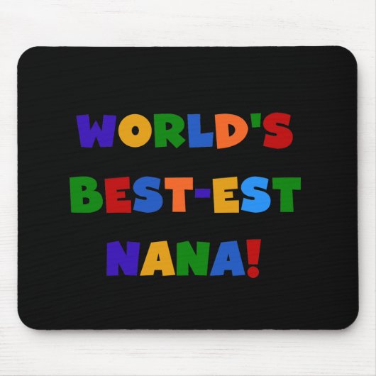 Helle Geschenke des Gut-est Nana der Welt Farb Mousepad (Vorne)