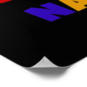 Helle Geschenke des Gut-est Nana der Welt Farb Poster (Ecke)