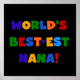 Helle Geschenke des Gut-est Nana der Welt Farb Poster