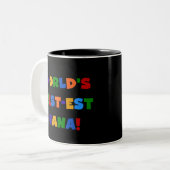 Helle Geschenke des Gut-est Nana der Welt Farb Zweifarbige Tasse (Vorderseite Links)
