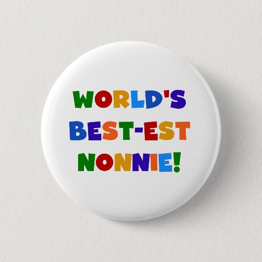 Helle Geschenke des Gut-est Nonnie der Welt Farb Button (Vorderseite)