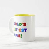 Helle Geschenke des Gut-est Oma der Welt Farb Zweifarbige Tasse (Vorderseite Links)