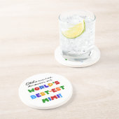 Helle Geschenke T-Shirts des Gut-est der Welt Farb Getränkeuntersetzer (Seite)