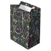Helle Geschenktüte mit Doodles (Rückseite Schrägansicht)