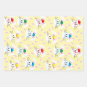 Helle Gesichter und Pappabdrücke, die Papierblätte Geschenkpapier Set (Vorderseite 2)