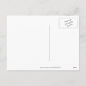 Helle gestrichene Herzen - Valentine Feiertagspostkarte (Rückseite)