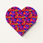 Helle gestrichene Herzen | Valentinstag Notizbuch (Rückseite)