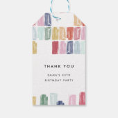 Helle gestrichene Juwelen Vielen Dank für Ihre Ges Geschenkanhänger (Rückseite)