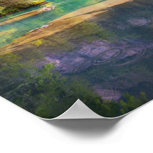 helle Gewässer Poster (Ecke)