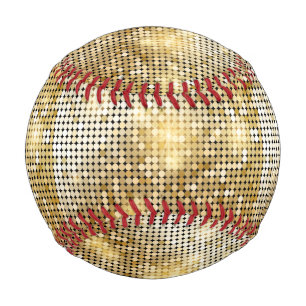 Helle, glänzende Pailletten-Glitzer Disco-Ball Baseball