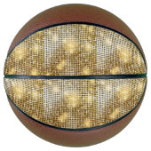 Helle, glänzende Pailletten-Glitzer Disco-Ball Basketball (Vorderseite)