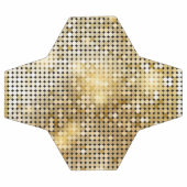 Helle, glänzende Pailletten-Glitzer Disco-Ball Fußball (Flach)