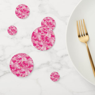 Helle Glitzernde Pinke Tarnung Chic Camo Glam Army Konfetti