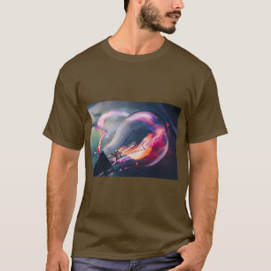 Helle Glühbirnen-Leuchten – Kunst auf T-Shirt