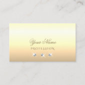 Helle Golden Ombre und funkelnde Diamanten Eleganc Visitenkarte (Vorderseite)