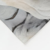 Helle Golden Tigers in einem blauen grünen Dschung Fleecedecke (Ecke)