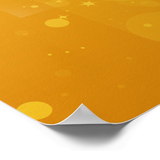 Helle goldene Sternbild Poster (Ecke)