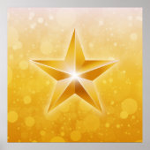 Helle goldene Sternbild Poster (Vorne)