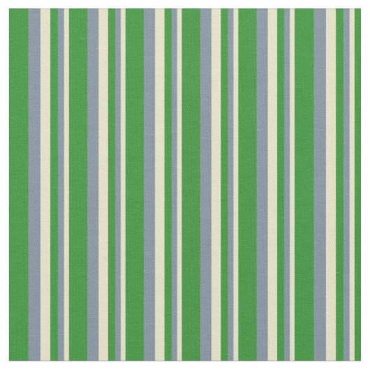 Helle Goldenrod, Light Slate Grey & Forest Green Stoff (Nahaufnahme)