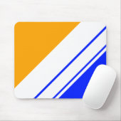 Helle, goldgelbe blaue Streifen Mousepad (Mit Mouse)