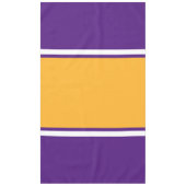 Helle, goldgelbe, Lila Streifen Tischdecke (Vorderseite)