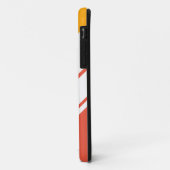Helle, goldgelbe, orange weiße Streifen Case-Mate iPhone Hülle (Hinten/Links)