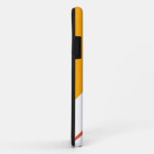 Helle, goldgelbe, orange weiße Streifen Case-Mate iPhone Hülle (Hinten/Rechts)