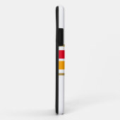 Helle, goldgelbe Streifen auf weißen Streifen Case-Mate iPhone Hülle (Hinten/Rechts)