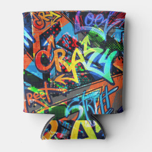Helle Graffiti, urbanes Grafikdesign. Dosenkühler