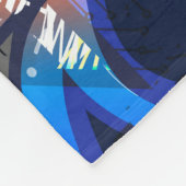 Helle Graffiti, urbanes Grafikdesign. Fleecedecke (Ecke)