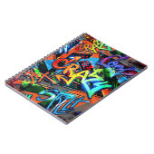 Helle Graffiti, urbanes Grafikdesign. Notizblock (Linke Seite)