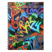 Helle Graffiti, urbanes Grafikdesign. Notizblock (Vorderseite)