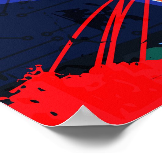 Helle Graffiti, urbanes Grafikdesign. Poster (Ecke)