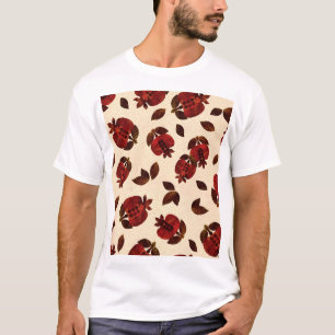 Helle Granaten: handgefertigtes, sich wiederholend T-Shirt