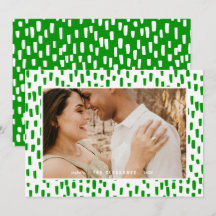 Helle Green Dashing Foto Frame Holiday Card