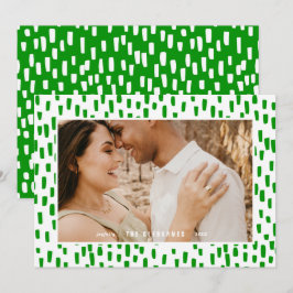 Helle Green Dashing Foto Frame Holiday Card Feiertagskarte