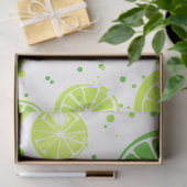 Helle Green Lemon Limon | Limones Muster Seidenpapier (Geschenk)