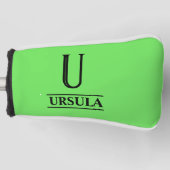 Helle Green Putter Golf Head Cover Headcover (Vorderseite)