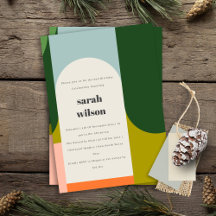 Helle Groovy Retro Arch Abstrakt jedes Alter Gebur