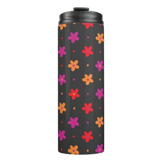 Helle, große blühende Pop Thermosbecher (Vorderseite)