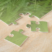 helle große Blume vor grünem Hintergrund Puzzle (Seite)